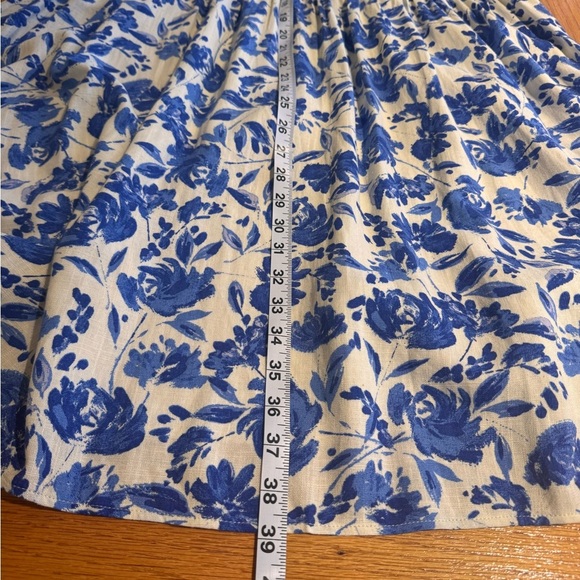 Floral Blue and White Sleeveless boutique Dress size Medium Excellent condition - Picture 6 of 7